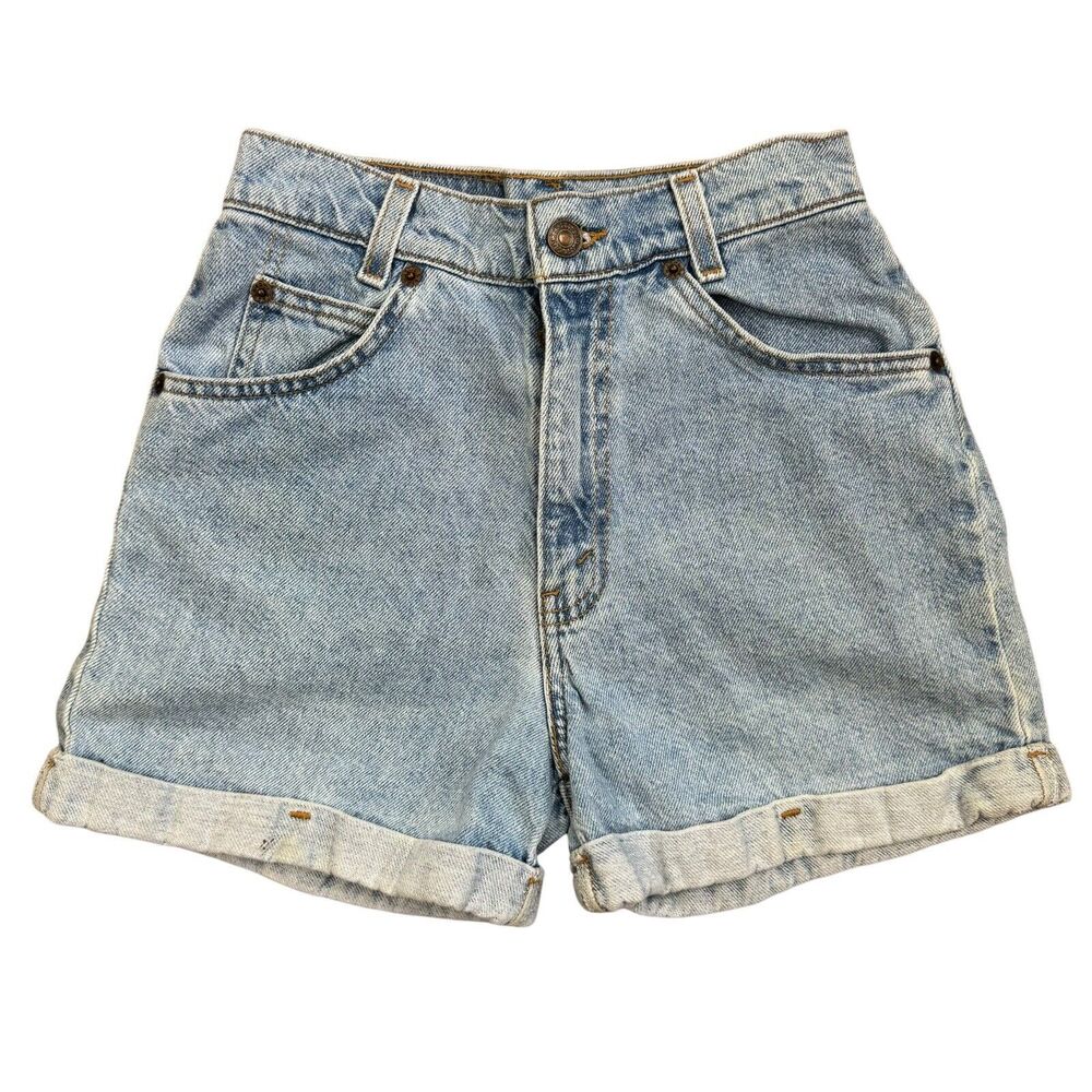 Vintage Levi Denim Jean Shorts Size Slim 14 mis - Picture 1 of 12